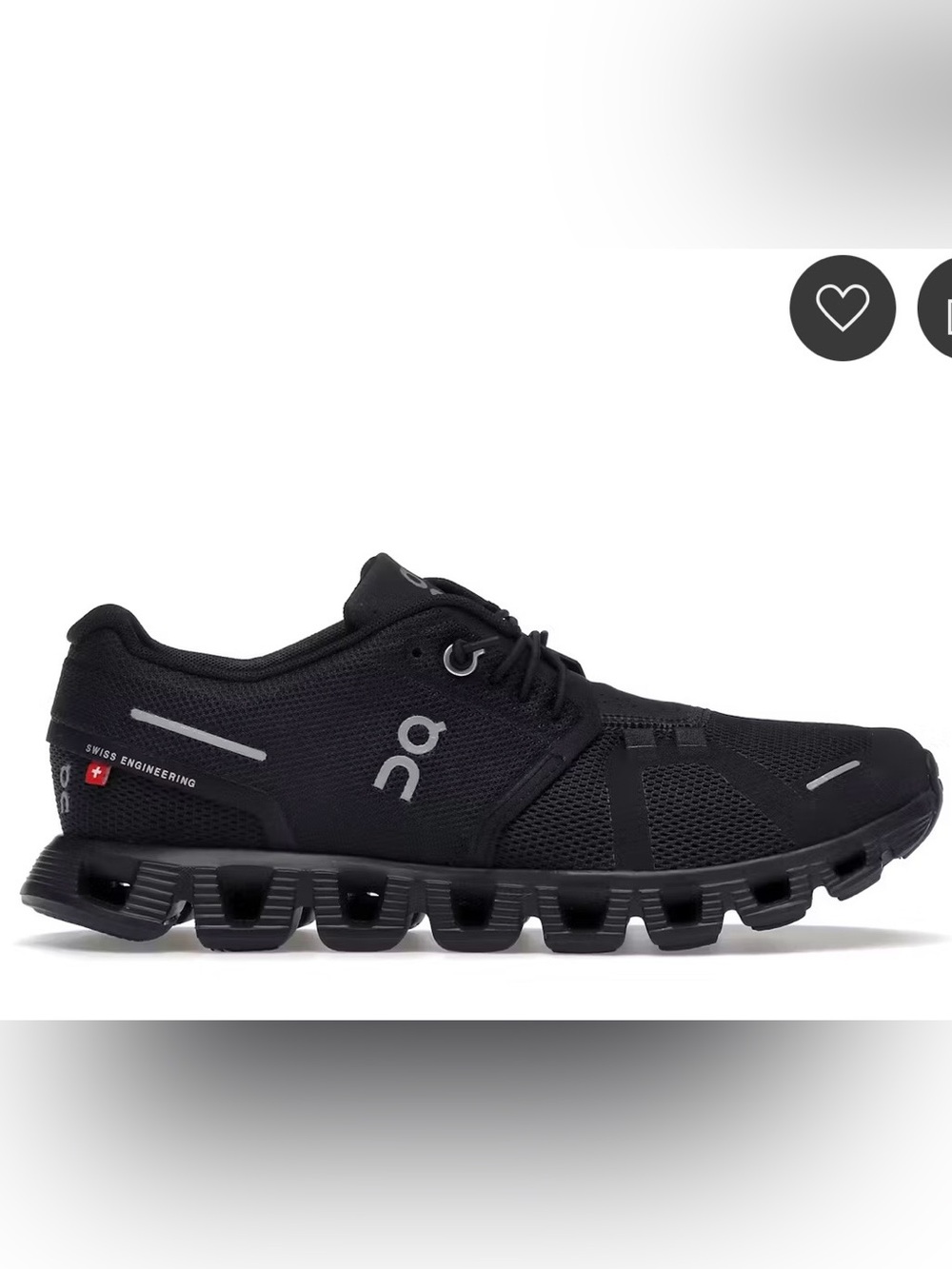 NWB- On Cloud 5 Black women sneakers